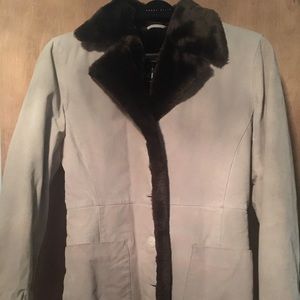 Brand new. Suede/ faux fur lined jacket.